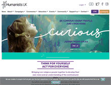 Tablet Screenshot of humanism.org.uk